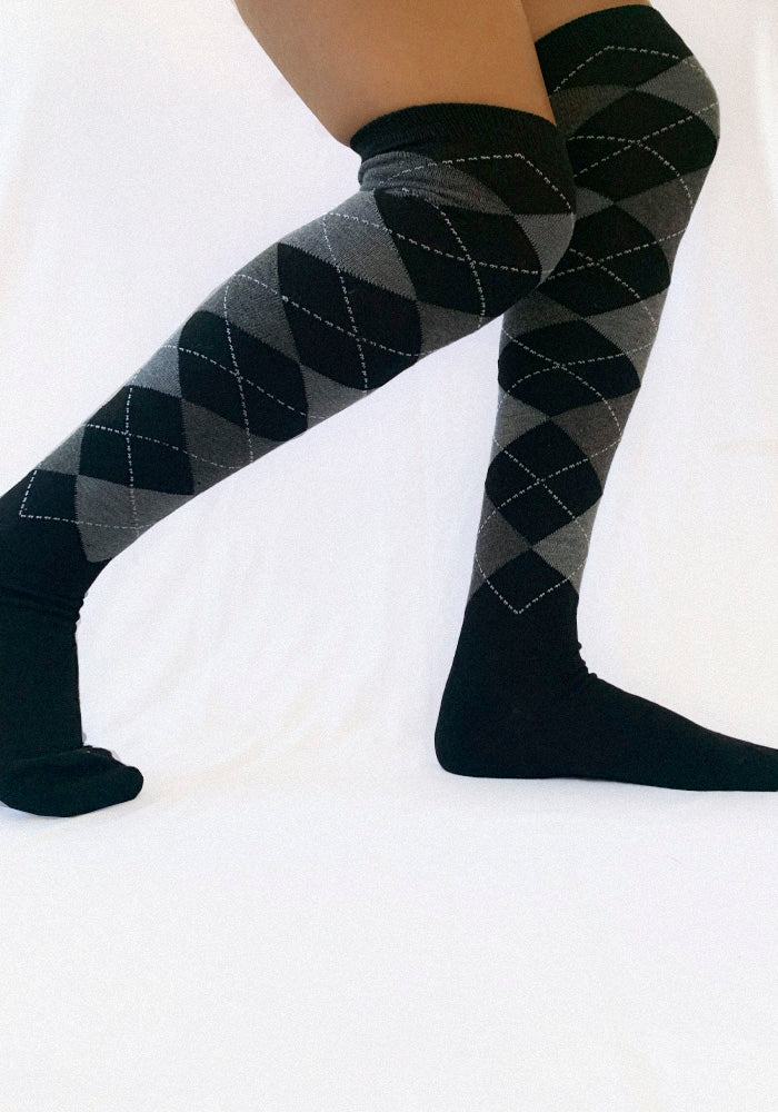 Calcetas "Carrie" Color Negro, Largas