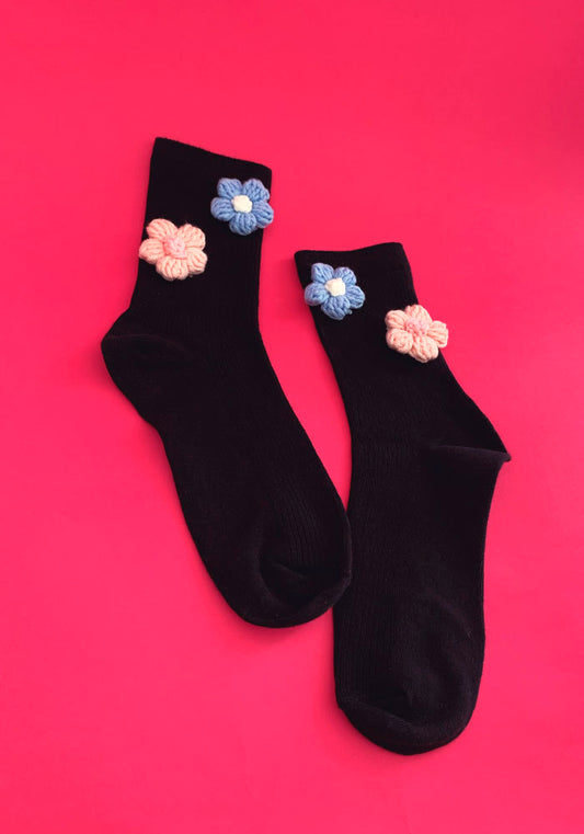 Calcetas "Pétala" Flores de Color