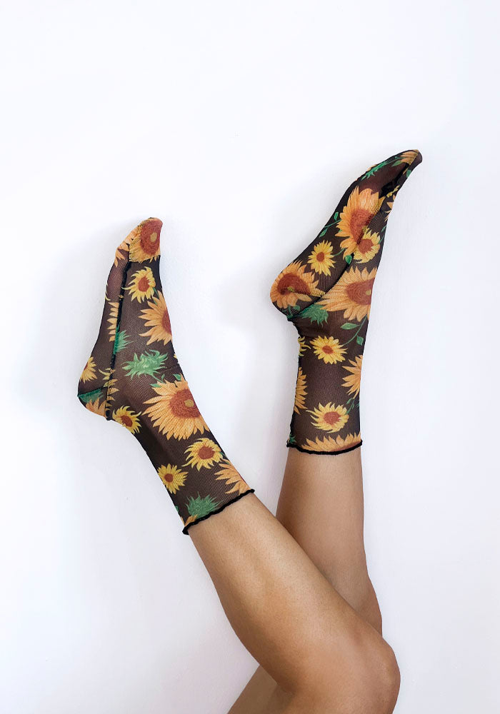 Calcetas “Pimelina" Girasoles Grandes