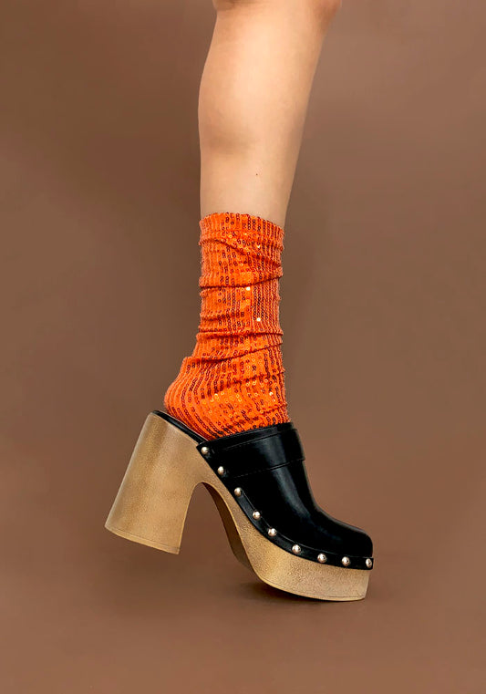 Calcetas “Calista” Color Naranja *LÍNEA PETITE*