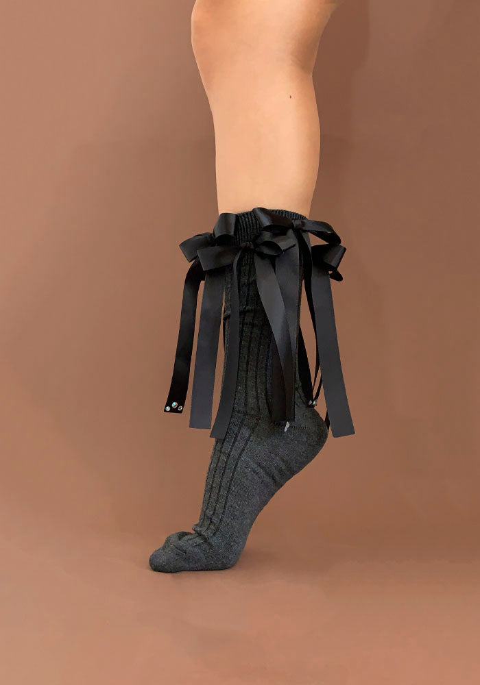 Calcetas "Nocturna" Color Gris Oxford