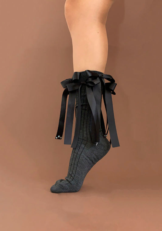 Calcetas "Nocturna" Color Gris Oxford