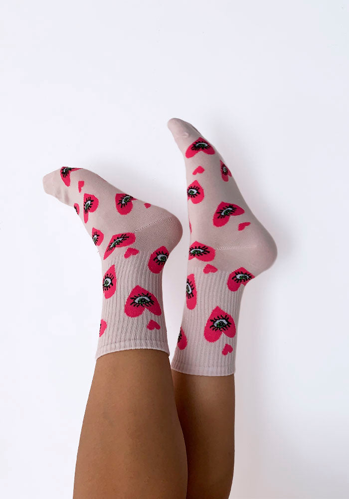 Calcetas “Roll-Up" Color Rosa