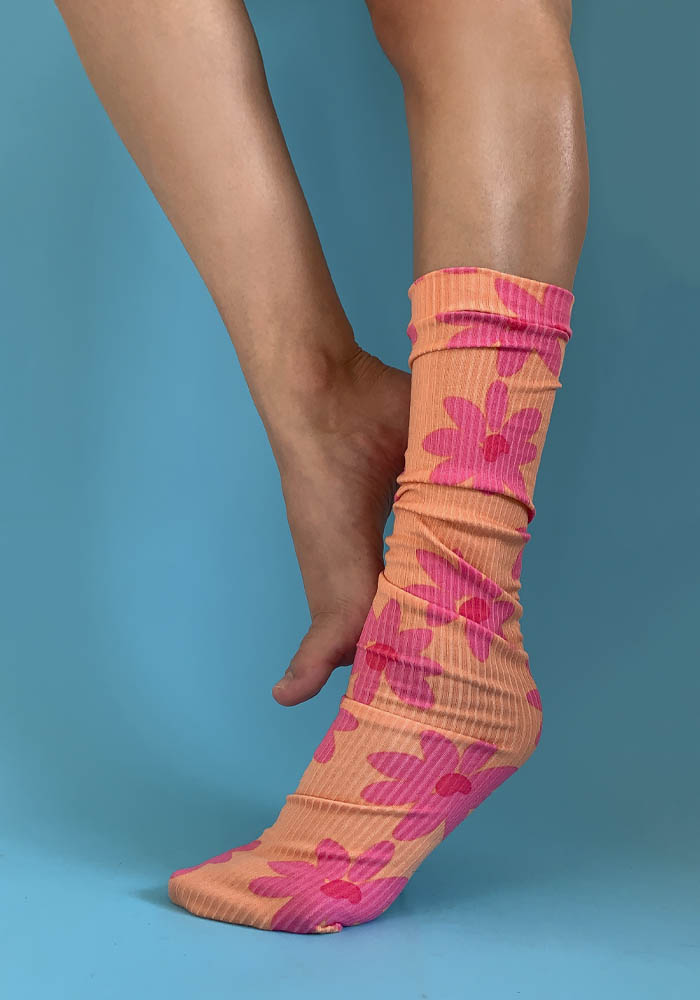 Calcetas “Ribby” Color Naranja