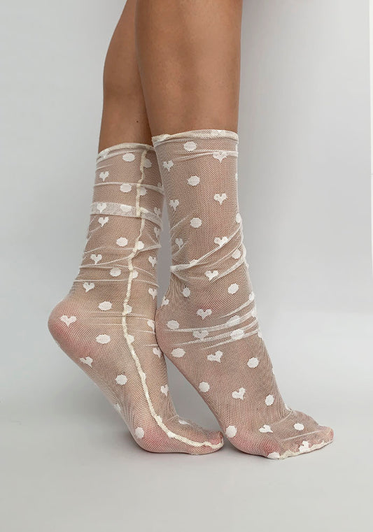 Calcetas "Beiyo" Color Hueso