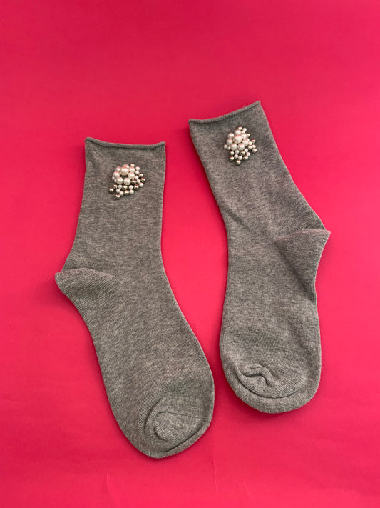 Calcetas "Boliña" Gris Plata