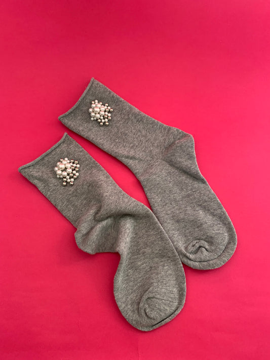 Calcetas "Boliña" Gris Plata
