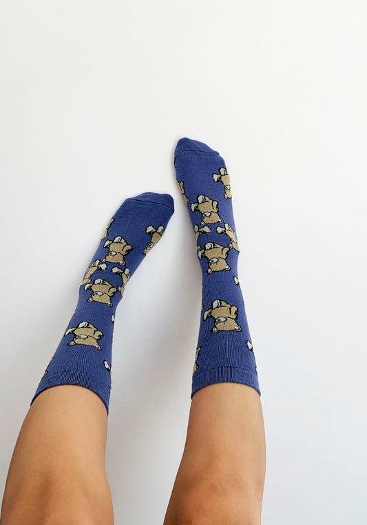 Calcetas "Teddy Bloo" Color Azul