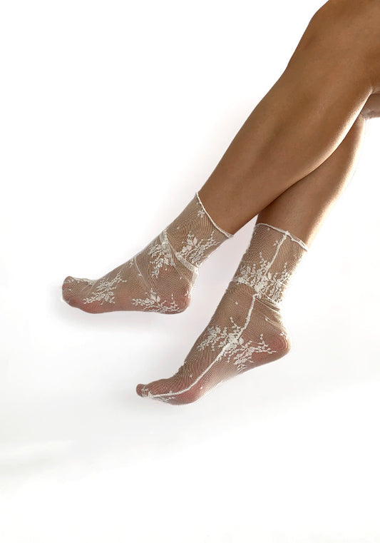 Calcetas "Britney" Color Blanco