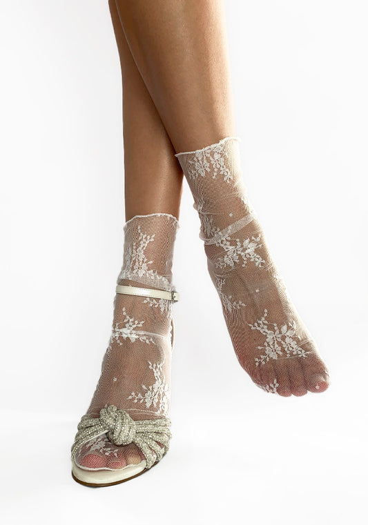 Calcetas "Britney" Color Blanco