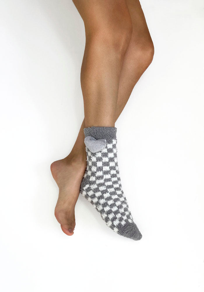 Calcetas "Fluffy" Color Gris