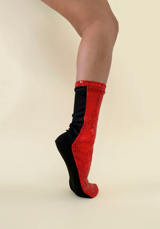 Calcetas “Abobora" Color Rojo con Negro