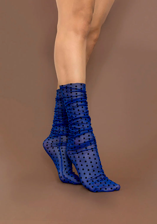 Calcetas "Tá" Color Azul Rey