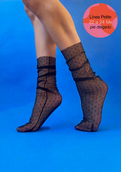 Calcetas "Dot" Color Negro LÍNEA PETITE
