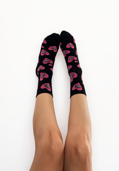 Calcetas “Roll-Up" Color Negro