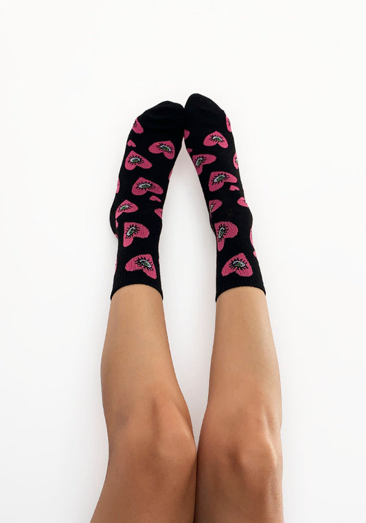 Calcetas “Roll-Up" Color Negro