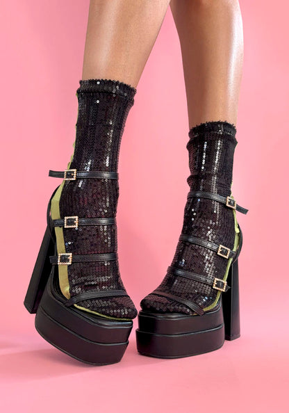 Calcetas “Abobora" Color Verde Olivo con Negro