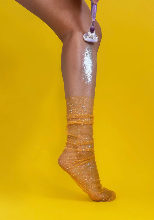 Yellow "Wine" Socks
